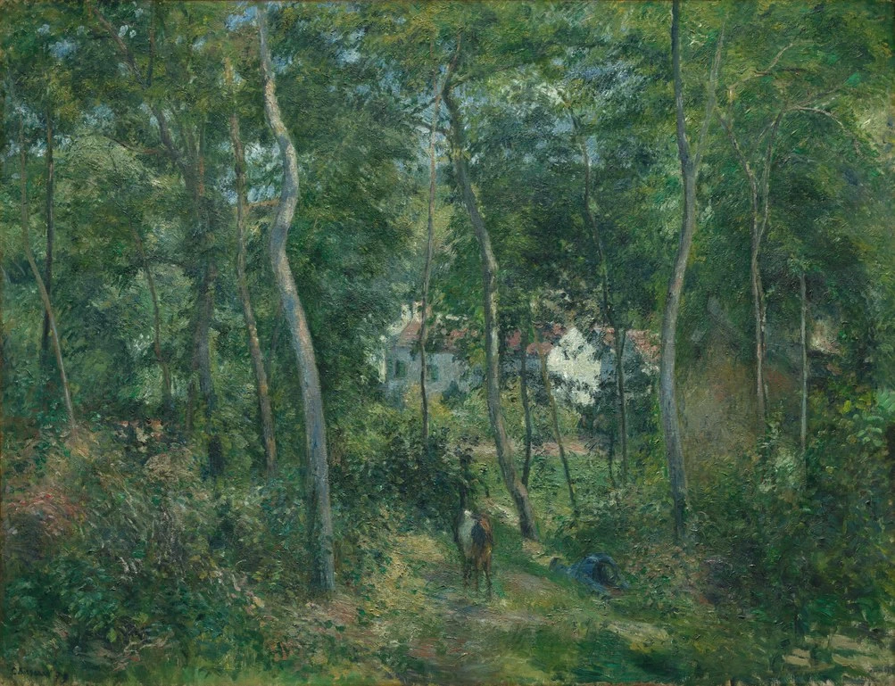 Ai margini del bosco vicino a L'Hermitage, Pontoise, 1879 - The Cleveland Museum of Art